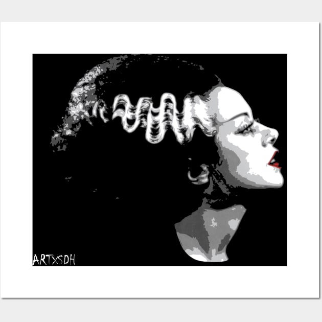 Bride of Frankenstein Wall Art by ARTxSDH